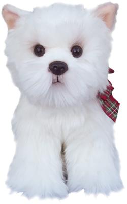 West Highland Terrier with Bonnet Soft Toy 12"