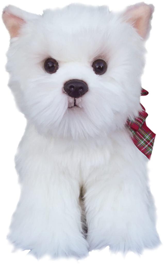 West Highland Terrier with Bonnet Soft Toy 12"
