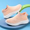 Girls' Socks and Shoes 2025 Spring New Children's Sports Shoes Breathable Mesh Fly-woven Shoes Medium and Older Children's Running Shoes