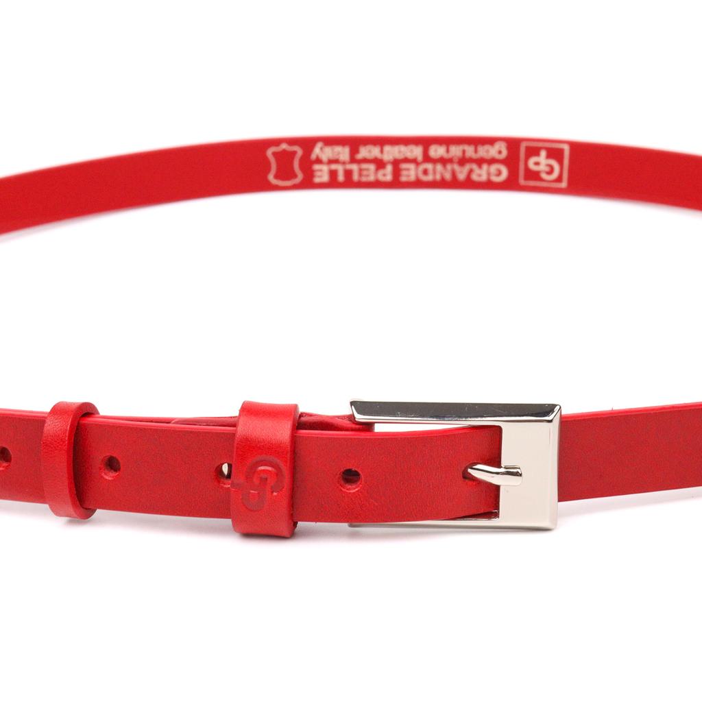 Attraktiver Damen-Ledergürtel GRANDE PELLE Ledergürtel 21445 Rot