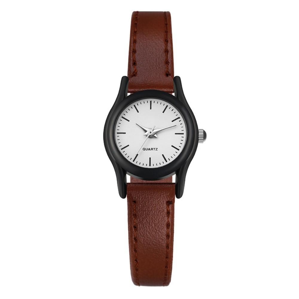 Leather Strap Quartz Watch Minimalist Classic Wristwatches Elegant Couples Watch  for Men