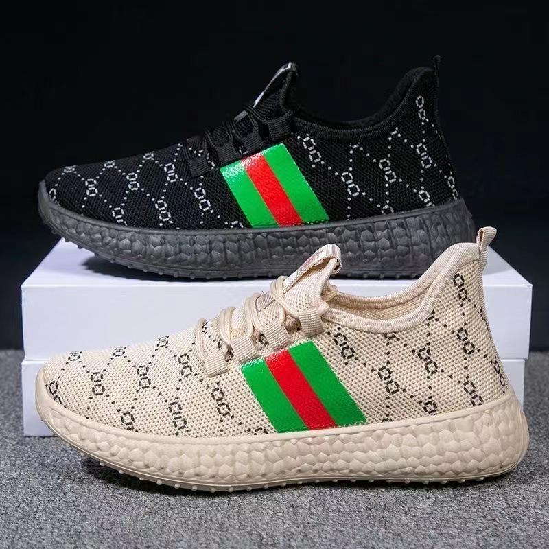 New Fly-woven Sports Women's Shoes Spring and Summer Breathable Mesh Shoes Fashionable Versatile Women's Thin Students