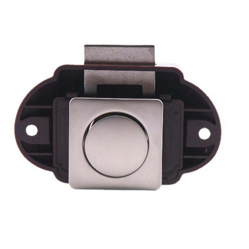 Rv Push Lock Push Button for Latch Zinc Alloy&ABS Cupboard Locks for Rv Yachts Motorhome for Camper Drawer Hidden Button