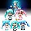 5pcs Miku Hatsune Q Version Model Toy Cartoon Children Cake Decoration Baking