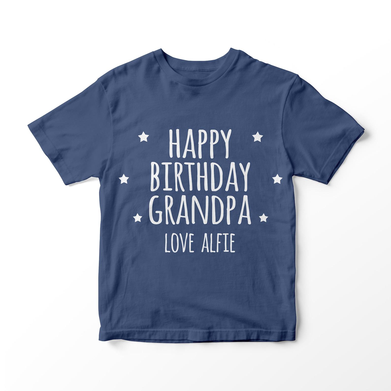 Grandpa Birthday T-shirt: Personalized Custom Kids Gift 130