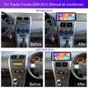 Android QLED Screen 12.3INCH DSP RDS For Toyota Corolla 2008-2010 Car Radio Multimedia Video Player GPS Carplay Stereo 4G 5G WIFI