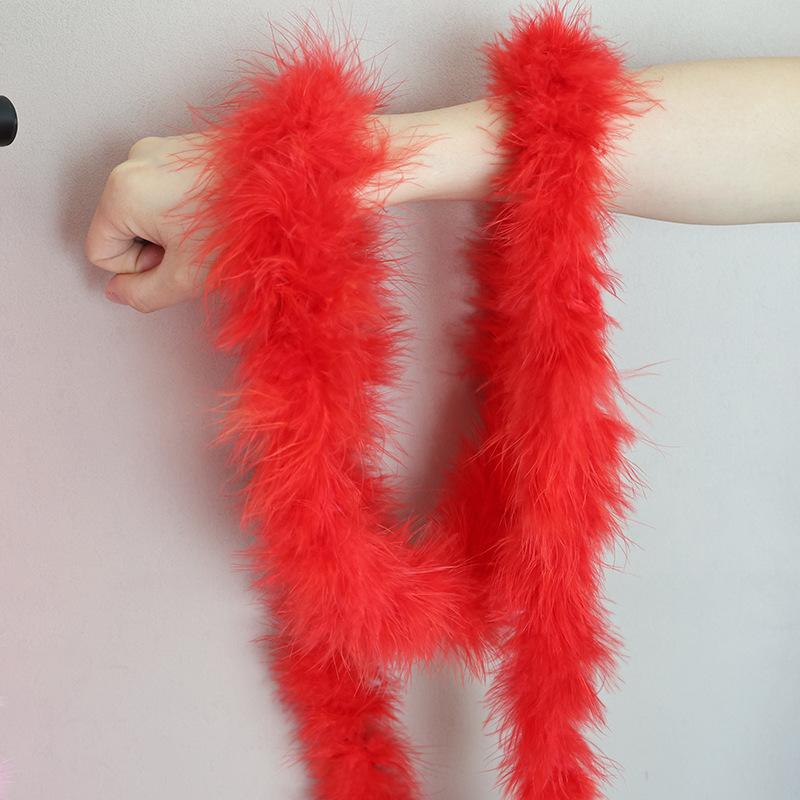 2-Layer Fluff Strips Diy Jewelry Material Turkey Fluff Strips Performance Clothing Skirt Accessories Feather Strips