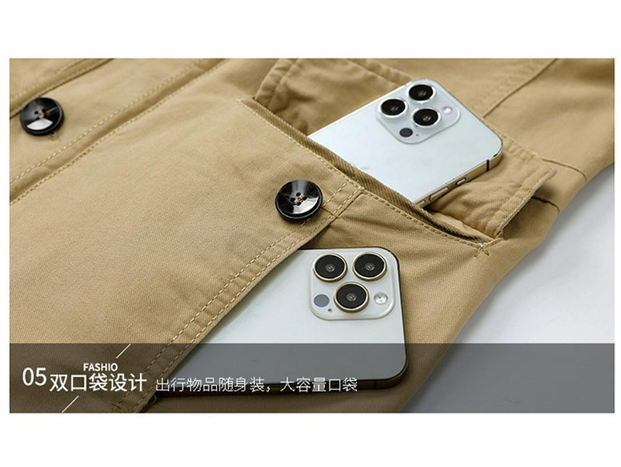 Herren Cross-Border Baumwolljacke - Lässig lockere Passform, Mittellang, Übergröße Oberbekleidung für Mittelalte & Ältere.