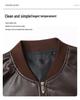 Men's Stand Collar Motorcycle Leather Jacket - Spring/Autumn, Casual & Stylish for Teens and Adults.