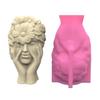 Flowerpot Silicone Molds Concrete Vase Molds Simple Flower Girl Succulents Planter Mould Cement Gypsums Molds Decors