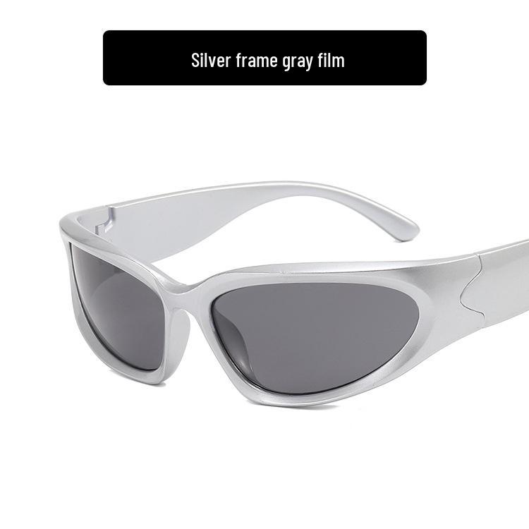 

2023 Стимпанк Y2K Спортивные Солнцезащитные Очки: Новые панк-очки, европейский и американский уличный стиль AC Lens Material