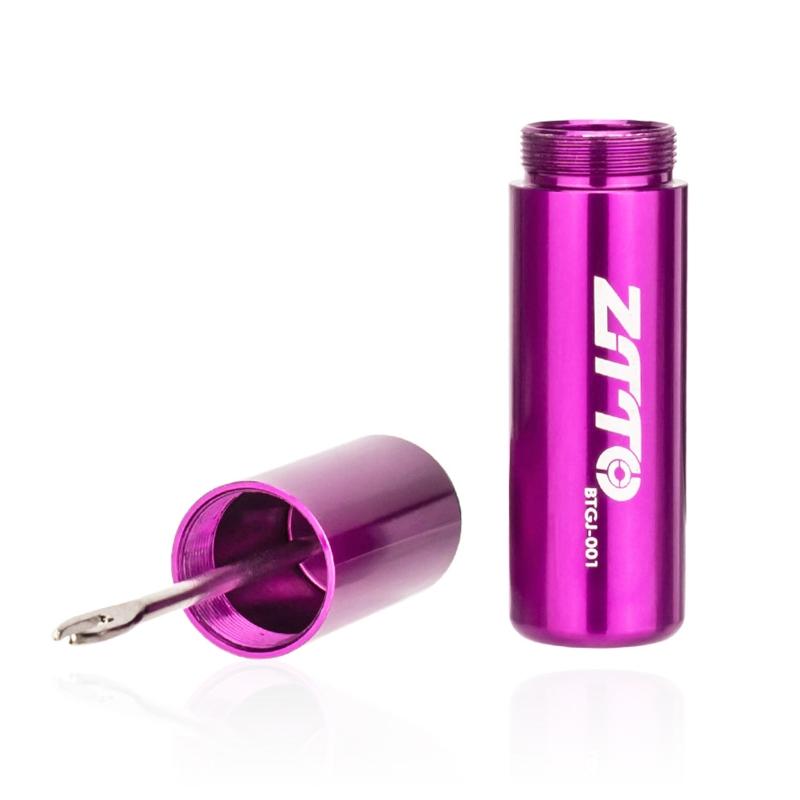 Tubeless Bike Tire Repair Kit for Road Bicycle Mountain Bike Tires Fix a Puncture or Flat Canister Plugger Tool for W/ P