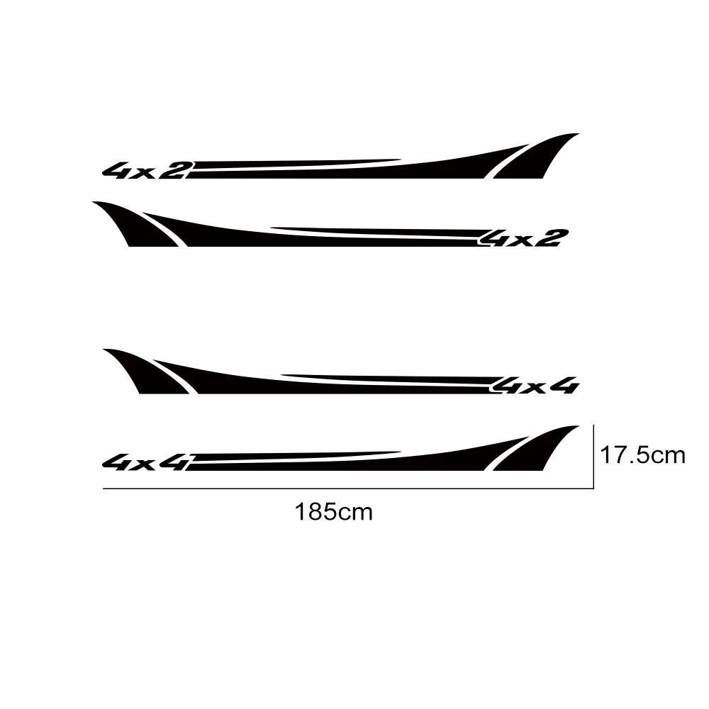 Car Door Side 4X4 4X2 Decals Truck Decor Stickers For Isuzu Dmax Maxus T60 Dodge RAM GWM Poer VW Amarok Auto Tuning Accessories