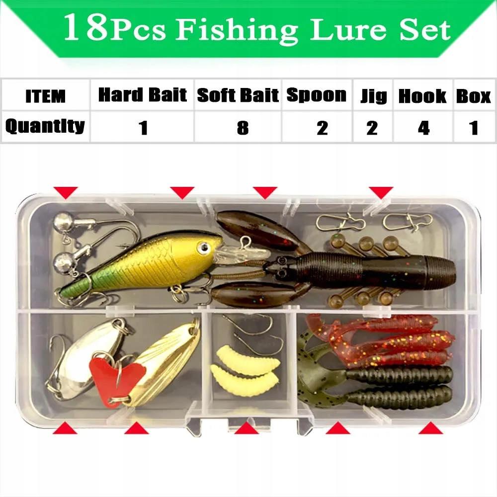 Set Of Pike Lures 18 Pcs Box
