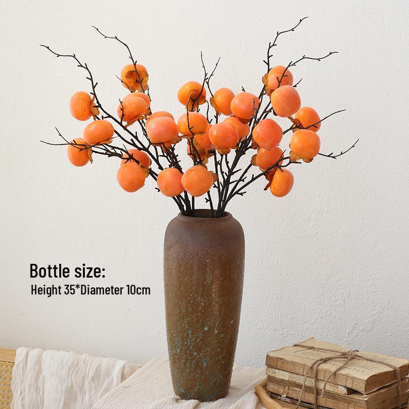 Bionic Dried Flowers: New Year Artificial Persimmon Bouquet, Living Room Decoration & Ornaments