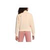 Nike Logo Printed Zip-Up Stand Collar Jacket Women jackets Beige 932056-838
