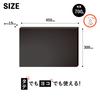 Frameless Blackboard with Marker and Magnetic W300 x Metal Blackboard, Grid, BB046, Asuka, Medium, Matte, Hooks, Sign, Wall-Mounted, Design, Black,