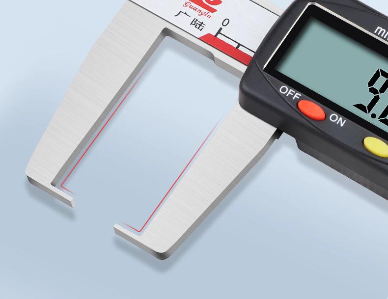 Guilin Guanglu Vernier Digital Caliper with Flat Head, 0-150/200/300mm
