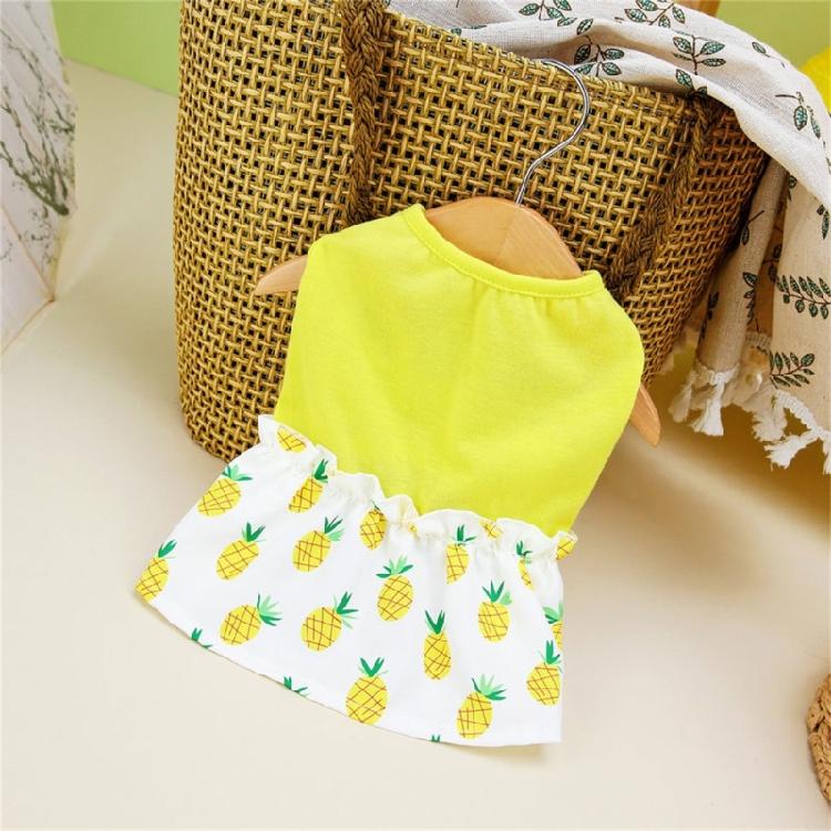 Delicate Pet Dress Dog Skirt Pet Dress Dog Sundresses Pineapple Dress Beach