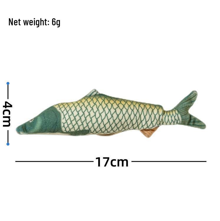 New Catnip Plush Toy: Cat Grass-Infused, Bite & Scratch Resistant, Self-Entertaining Doll for Cats