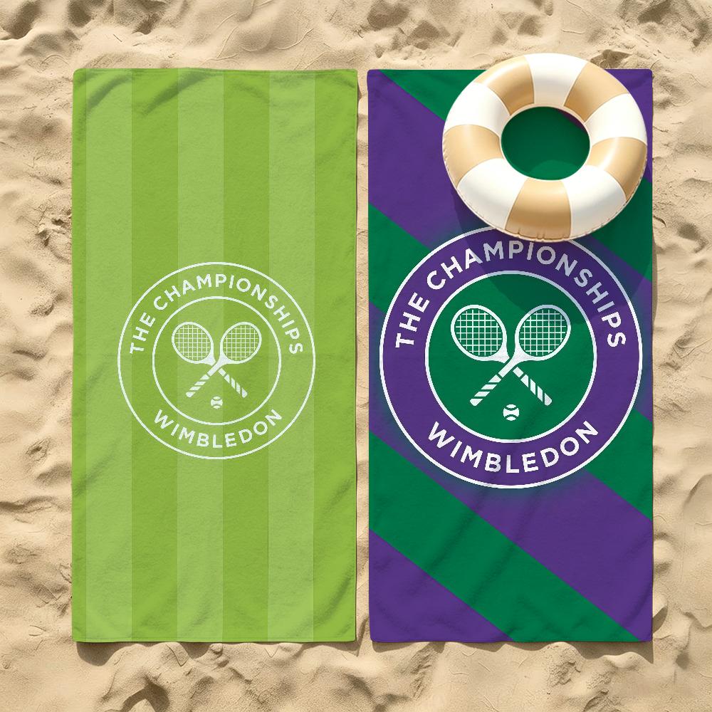Jmg Household Supplies Sports Print W-Wimbledon Logo Beach Towel For Beaches Yoga Studios Gyms Hot Springs Swimming Pools And Picnics