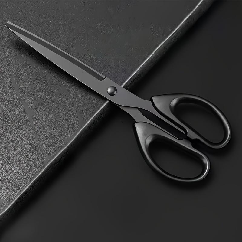 1pc of Heavy-duty Black-edged Scissors, Made of Rust-resistant Stainless Steel with Anti-stick Coating - Ergonomic Handle, Suitable
