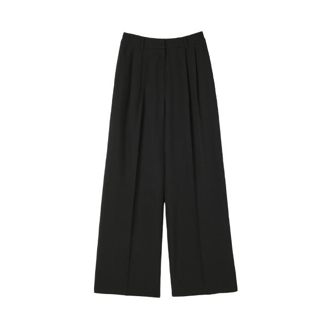 LAP Double-Pleated Stretch Wide Pants Ar2Wp472