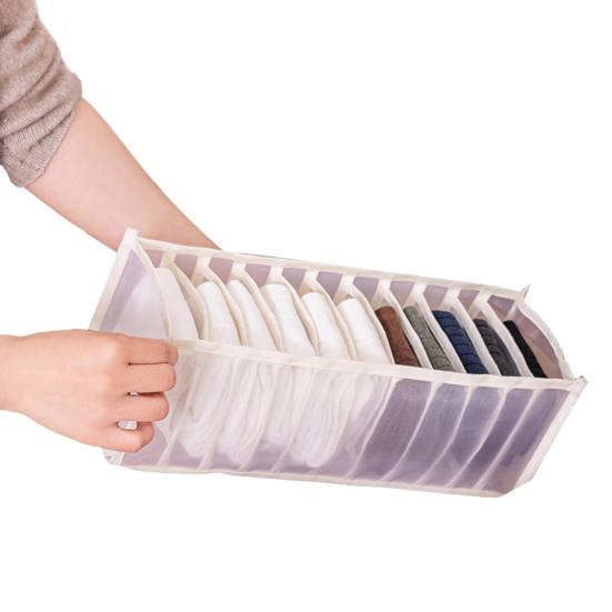 Dustproof Large Capacity Storage Box Fashion Elastic Wrinkle-resistant Underwear Holder