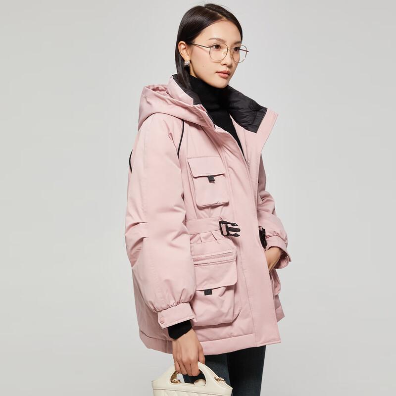 Tatu Women's Multi-Pocket Hooded Down Jacket