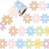 32.8-Foot colored flower self-adhesive sticker