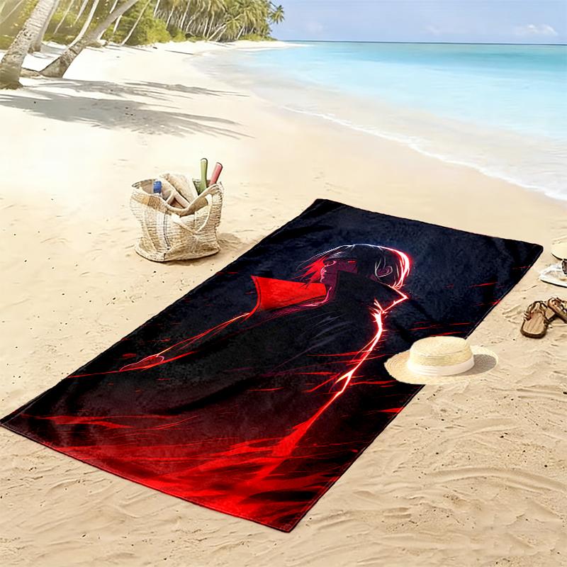 1pc naruto Beach Towel Ideal Birthday Gift For Family, A Vibrant Beach Towel Suitable for Outdoor Activities