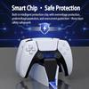 Dual Fast Charging Dock Station for PS5 Controllers, Plug & Play Contact Charger with LED Indicator Lights