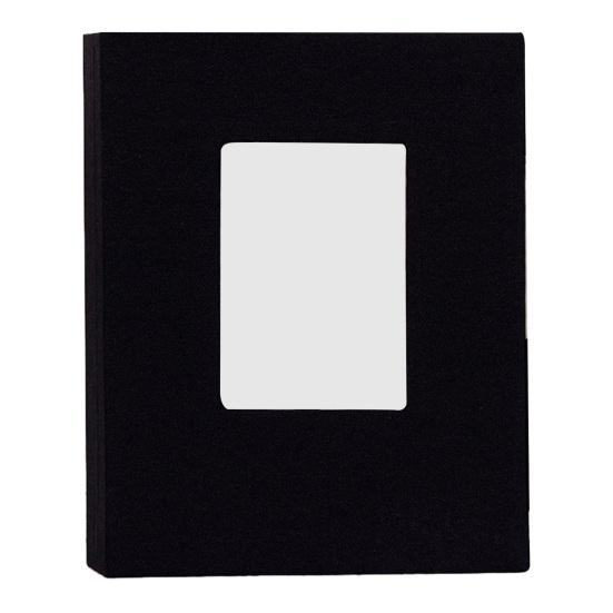 Stoff-Fotoalbum mit 208 Taschen Einsteck-Fotoalben Leinenbezug Erinnerungsbuch mit Frontfenster für Familie Jahrestag Urlaub Hochzeit Baby