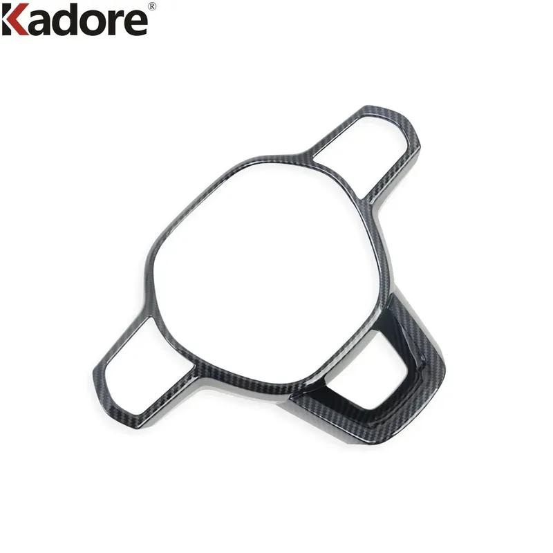 For Honda Civic Integra Sedan 2024 Carbon Fiber Car Steering Wheel Panel Cover Trim Interior Mouldings Accessories