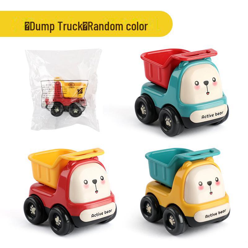 Hubao Inertia Toy Car for Kids 1-3: Cartoon Engineering Vehicle for Boys & Girls