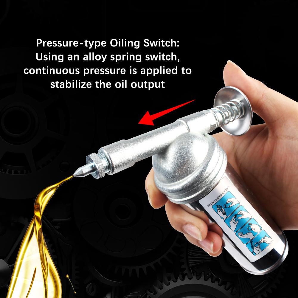 Mini Fettpresse 80cc Kapazität Legierung Öler Handwerkzeug Autozubehör 1000PSI Ausgangsdruck Öler Maschine Handheld
