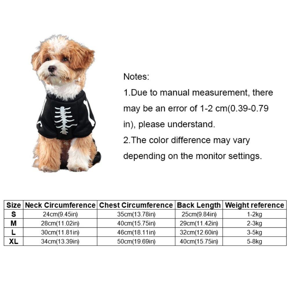 Decorative Pet Skeleton Costumes Soft Pet Cosplay Costume Dog Halloween Clothes  Halloween