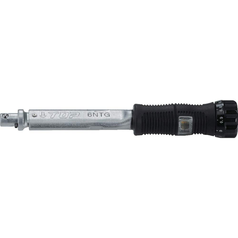 

TOP Preset Torque Handle with Calibration Certificate Interchangeable Two Head Types Made in Japan (TOP) Grip, Included, 2-6 N.m, Head, Available,