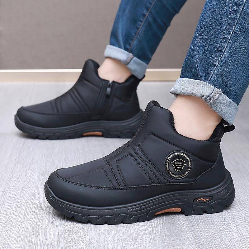 Casual Fleece Warm Snow Boots, Anti-slip and Comfortable Thickened Shoes