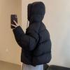 High-end Hooded Puff Down Jacket Women's Winter Drawstring To Keep Warm Loose White Duck Down Bread Jacket Tide
