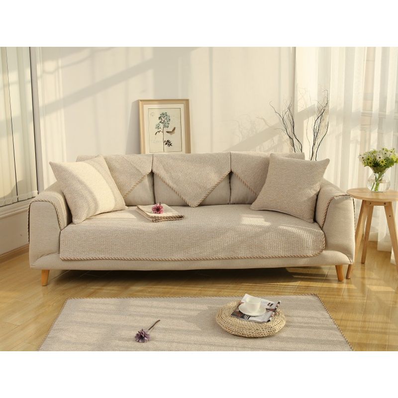 

и Лен Круглый год Общие ткани Нескользящий Минималистичный Хлопковый Диванный Подушка Скандинавский Массив Дерева Полностью Обернутый Чехол Чехол Серый Кофейный цвет Yellow edging cotton thread Chair cushion 45*45