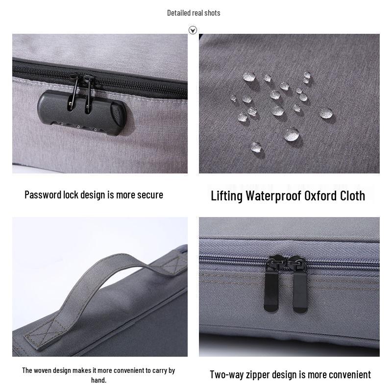 Multi-Functional Oxford Cloth Document & Storage Bag for Men and Women