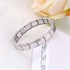 1 Stück Mode Silber Armreif Breite Italienisches Elastisches Charm Armband Schlichtes Design Männer Frauen DIY Neuer Stil Schmuck Geschenke