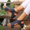 New sandals flat bottom platform sandals fish mouth women wedge heel sandals women