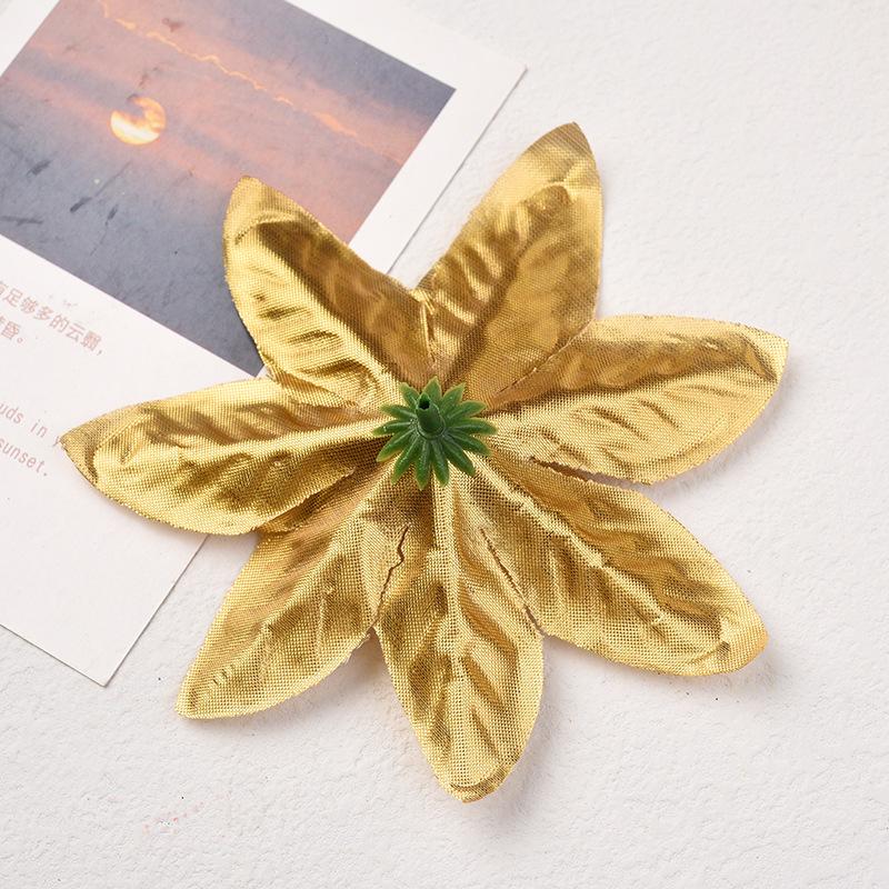 20PCS Plastic Simulation Christmas Flower Wedding Artificial Flowers Valentine's Day Decoration