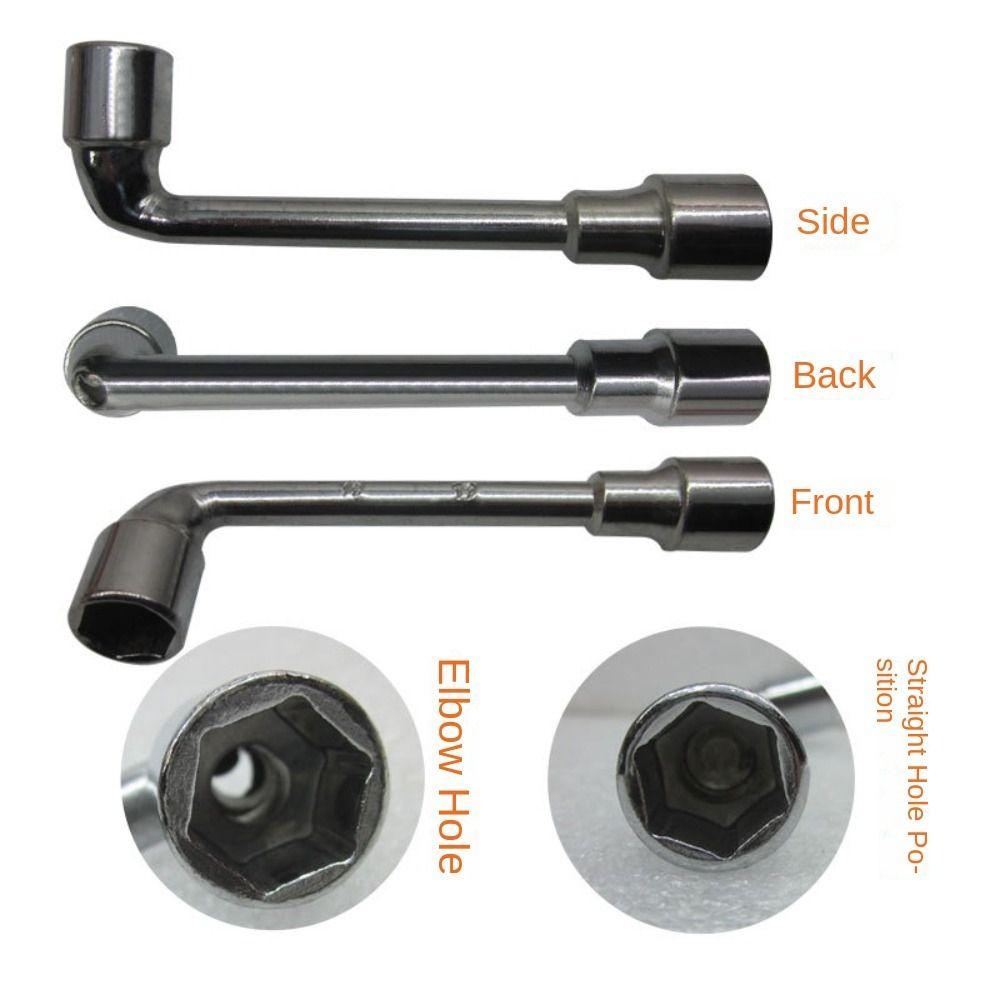 Elbow Hardware Tools 7-shaped Socket Wrench Durable Perforated Wrench