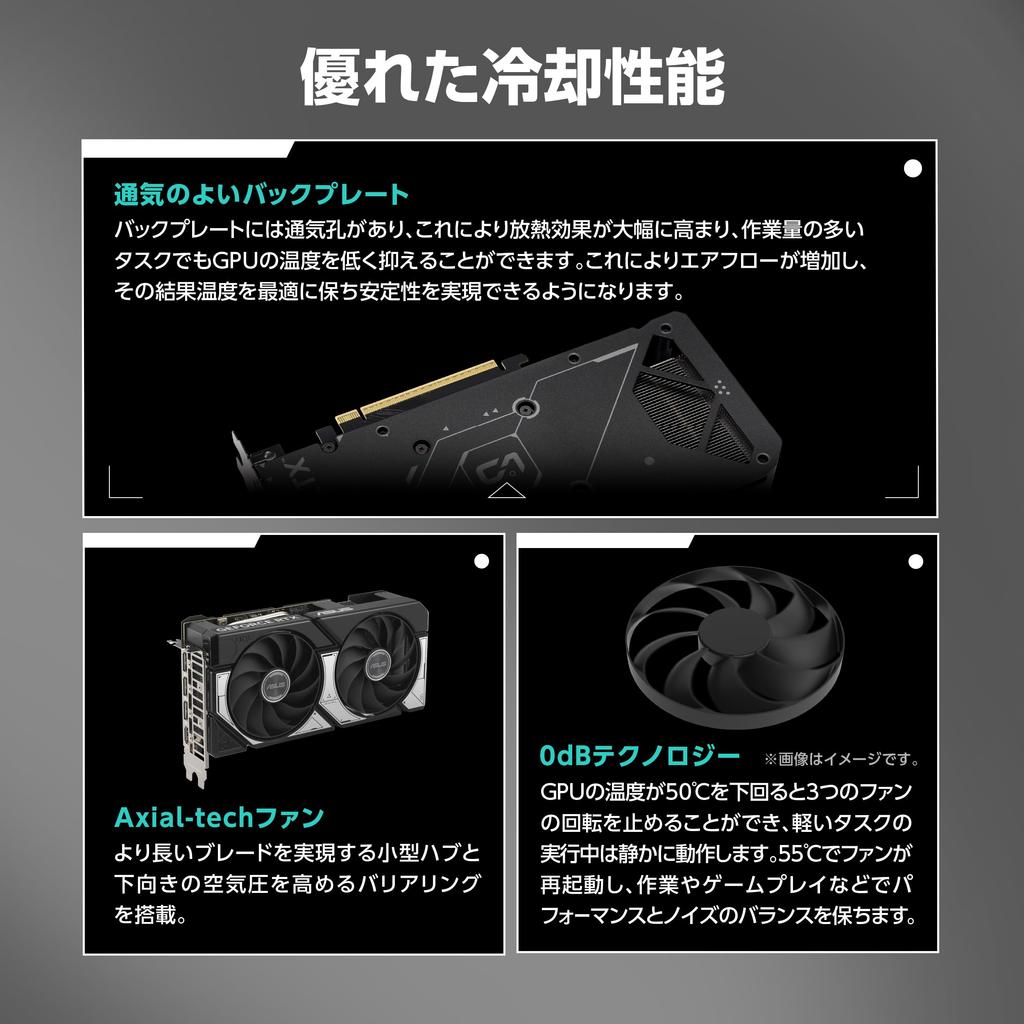 ASUS DUAL GeForce RTX 5060 8GB GDDR7 OC Edition Video Card Japanese DUAL-RTX5060-O8G (Authentic Distributor)