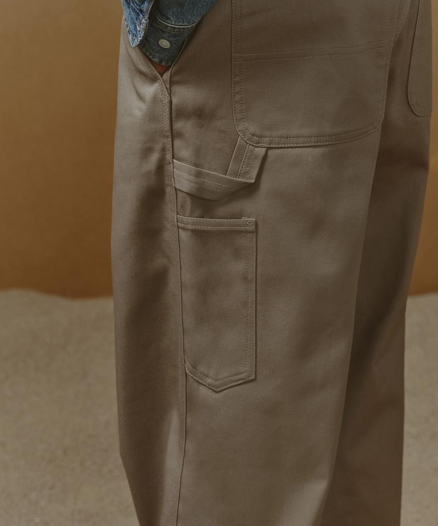 Musinsa Standard Heavyweight Cp Wide Carpenter Pants [Beige]