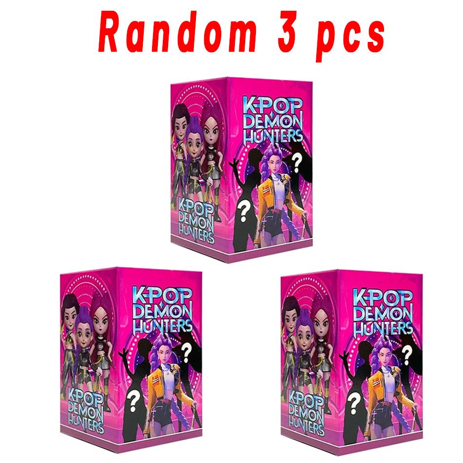 Anime Figure K-pop Demon Hunters with Box Kawaii Boys Girls Gifts For Kids Fans Halloween Christmas Figure Decorative Gifts