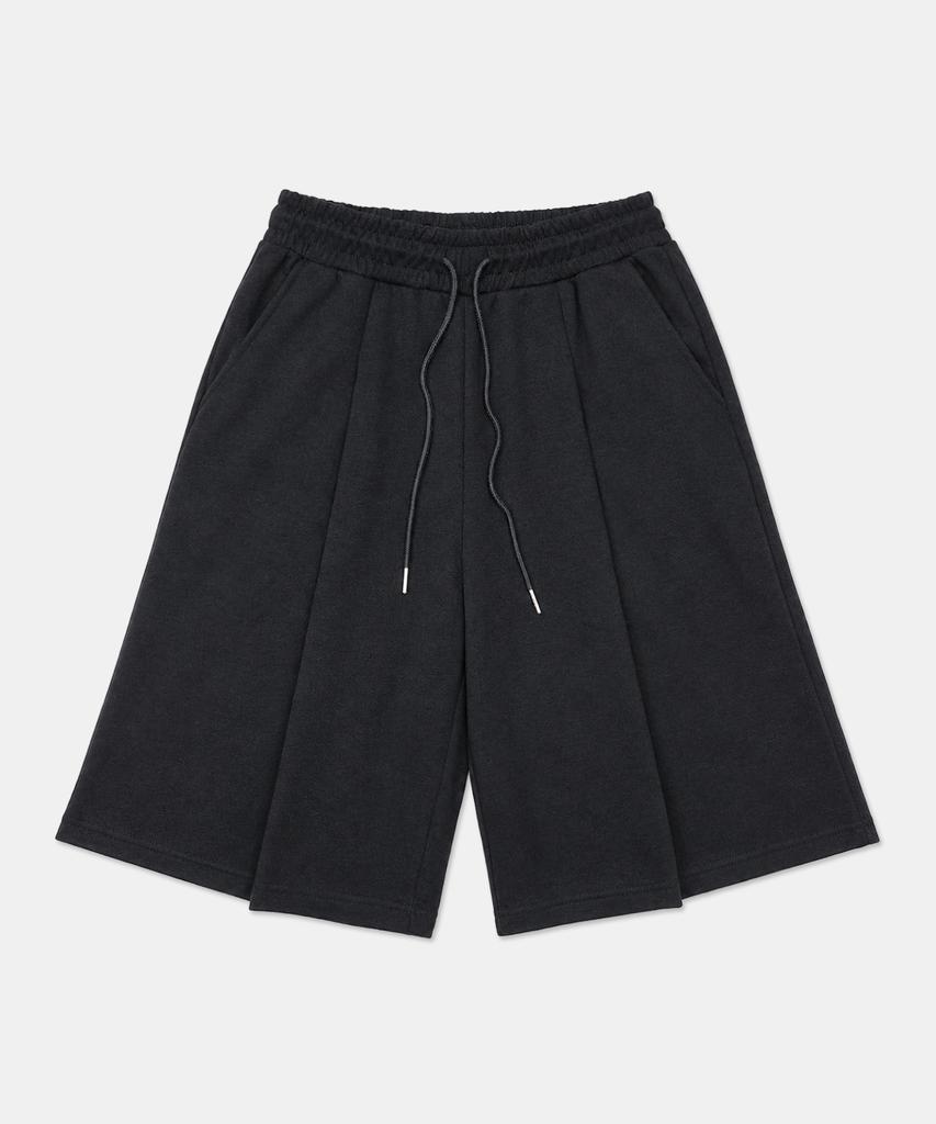 POLYGRAM Bermuda Single-Pleat Wide Pants - 4 Colors